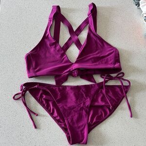 EVERYTHING BUT WATER EBW Magenta Bikini sz S/M